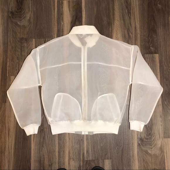 sheer bomber jacket forever 21